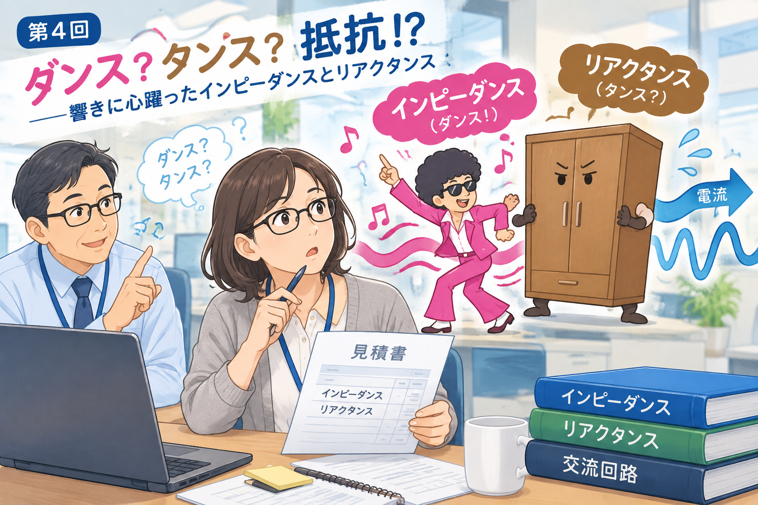 第4回：ダンス？タンス？抵抗！？  <br />——響きに心躍ったインピーダンスとリアクタンスーー