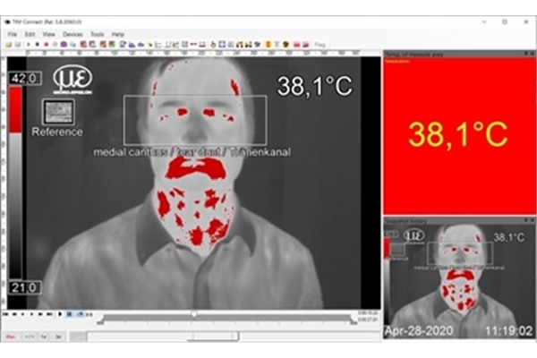 サーモグラフィー [thermoIMAGER：QVGA-HD-T100] 発熱の非接触早期認識 (SARS-CoV-2, コロナウイルス関連)